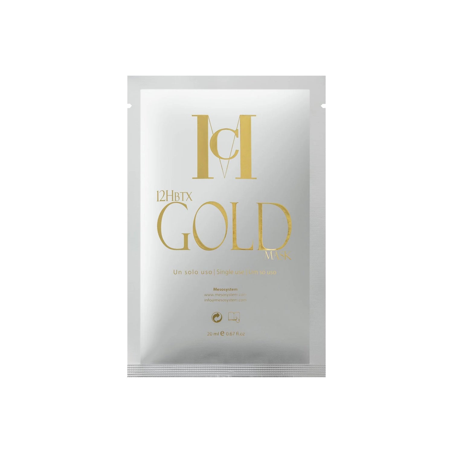 MCCM Medical Cosmetics 12HBTX Gold Mask