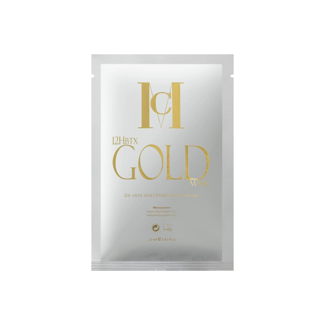MCCM Medical Cosmetics 12HBTX Gold Mask